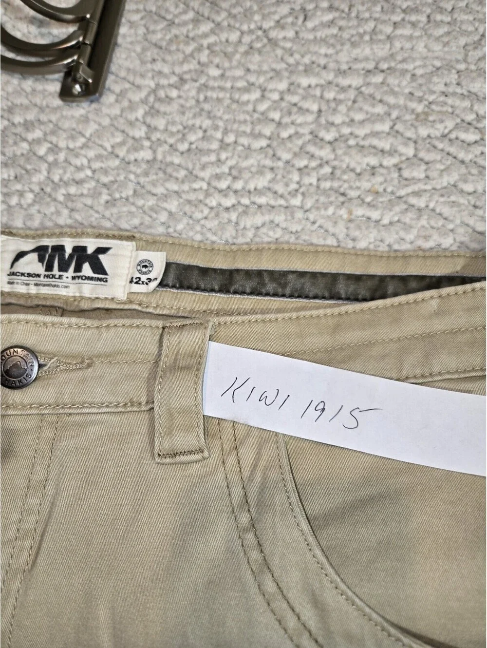 mountain khakis pants 42 X 30 Cotton Canvas Cargo Style Gorp Core